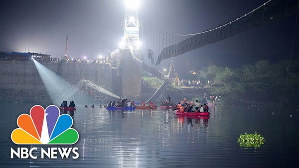 不作死就不会死：印度民众故意摇晃致桥梁断裂，已导致至少132人死亡（NBC评论）